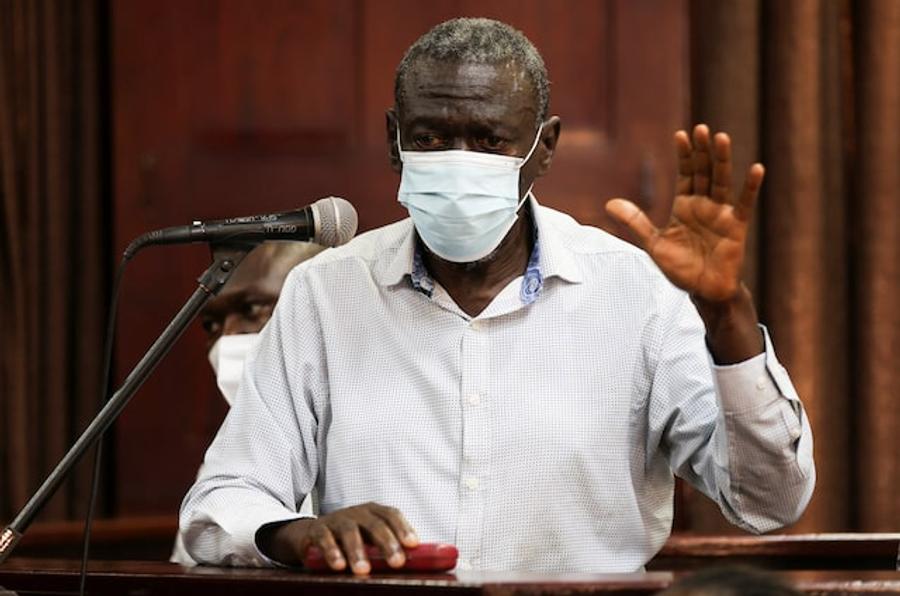Ugandan opposition leader Kizza Besigye collapses during treason trial hearing