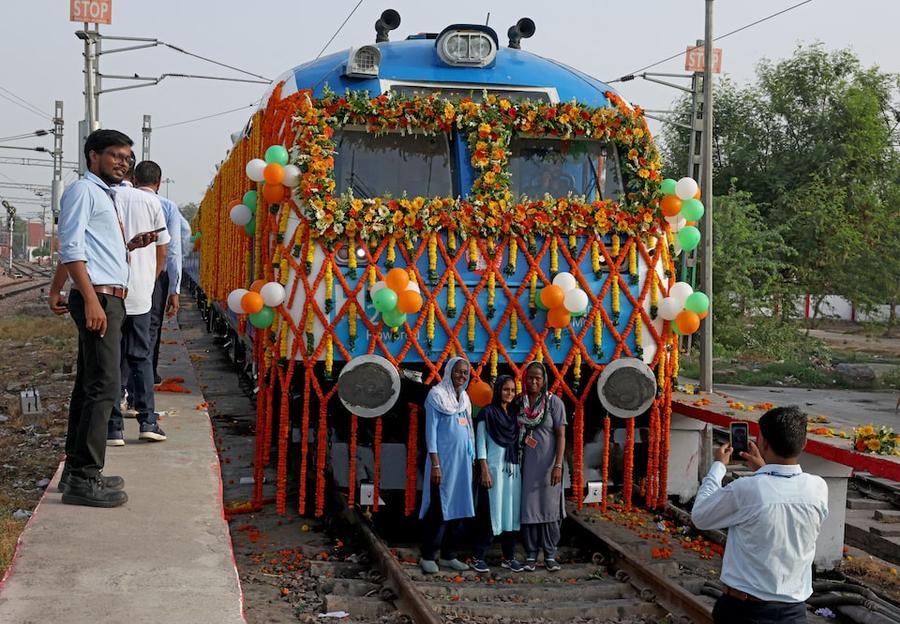 India launches its first hydrogen-powered train, advancing green rail transport