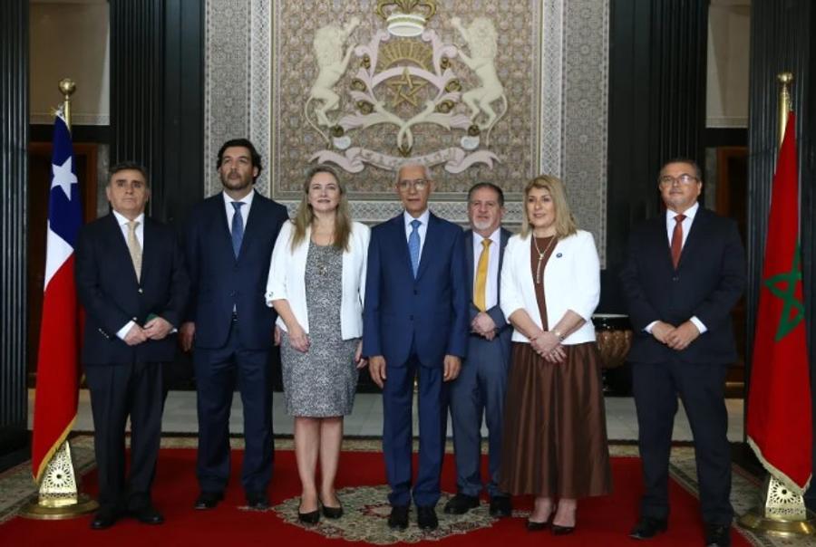 الطالبي العلمي يتباحث مع وفد برلماني شيلي