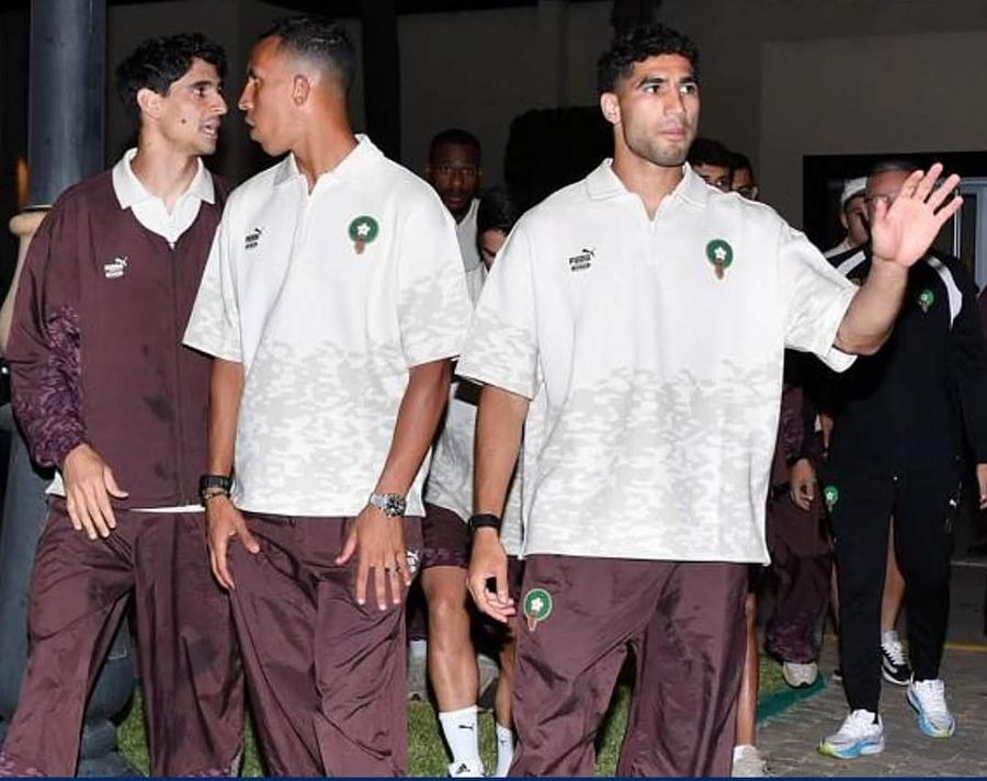 المنتخب المغربي يصل إلى مطار الرباط - سلا