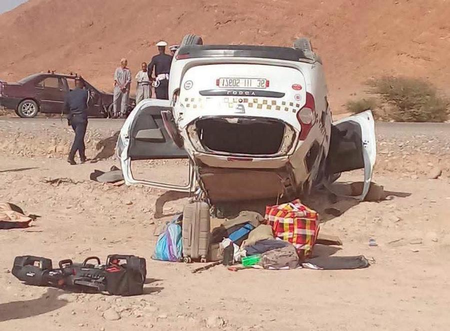 انقلاب "طاكسي" يخلف 5 قتلى في طاطا