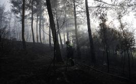 Dos muertos mientras un incendio forestal destruye una casa cerca de Tesalónica en el norte de Grecia