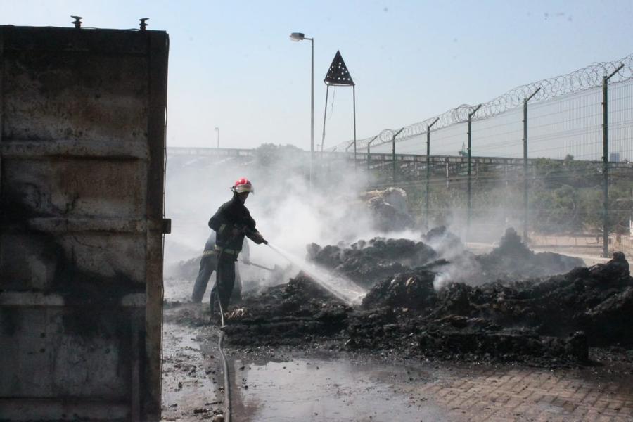 Beirut port container fire brought under control after emergency response
