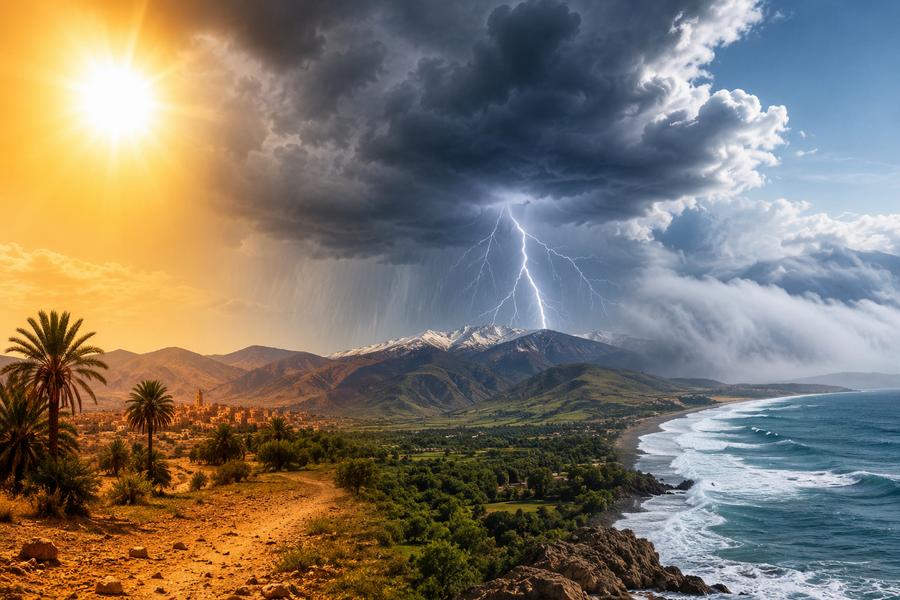 Météo Maroc : Forte chaleur, risques d’orages et vents soutenus ce dimanche 5 juillet