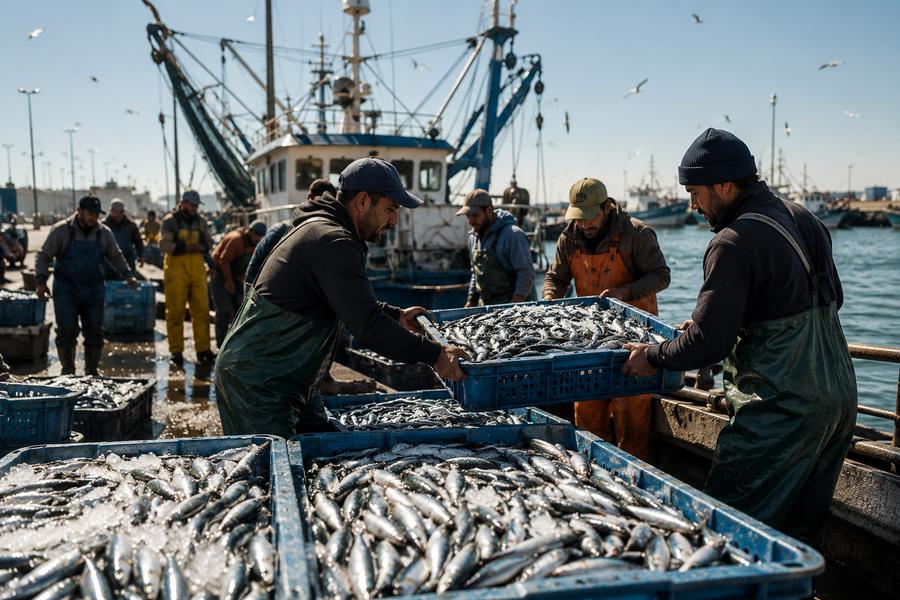 Pêche maritime : de nouvelles mesures adoptées pour mieux gérer les débarquements de petits pélagiques à Laâyoune