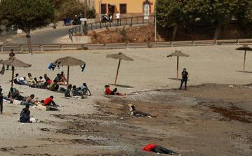 Two migrants rescued after drifting in Mediterranean for two weeks on route to Spain