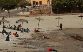 Two migrants rescued after drifting in Mediterranean for two weeks on route to Spain