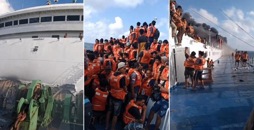 5 قتلى و41 مفقودا في حريق عبارة تقل 250 شخصا بإندونيسيا