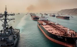 More than 660 million barrels of oil cross the Strait of Hormuz with US military support