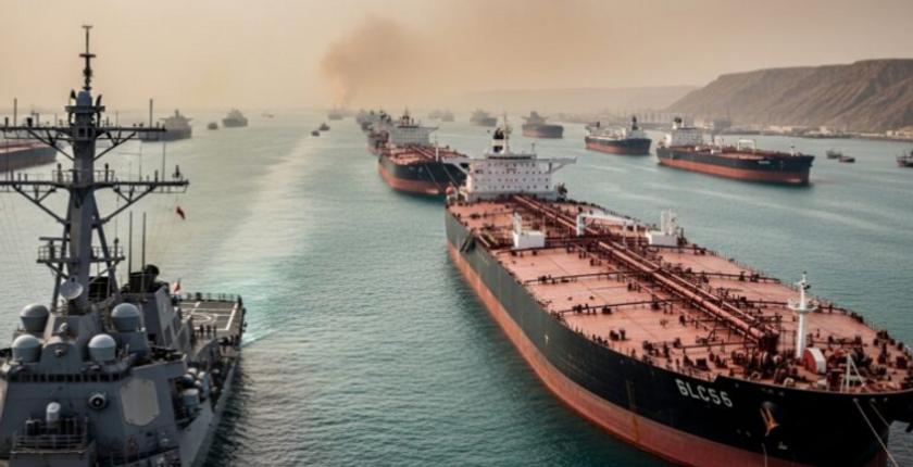 More than 660 million barrels of oil cross the Strait of Hormuz with US military support