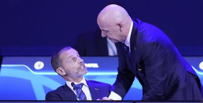 ⴰⵙⴻⵍⵡⴰⵢ ⵏ UEFA ⵢⴻⵙⵙⵓⵜⴻⵔ ⴰⴷ ⵢⴻⴹⴼⴻⵔ Infantino