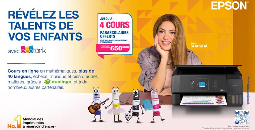 Epson relance sa campagne de rentrée scolaire au Maroc avec Shakira pour soutenir les talents des jeunes
