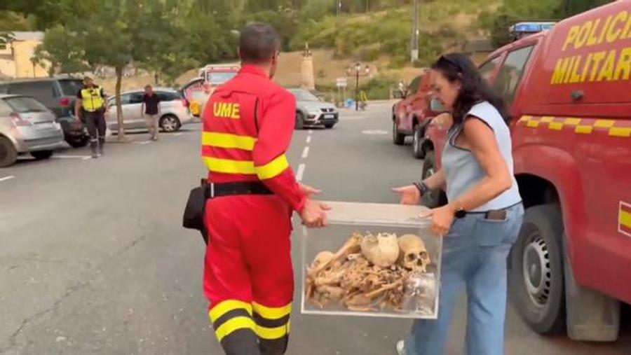 Spain wildfires threaten ancient monastery housing remains of Aragon’s first kings