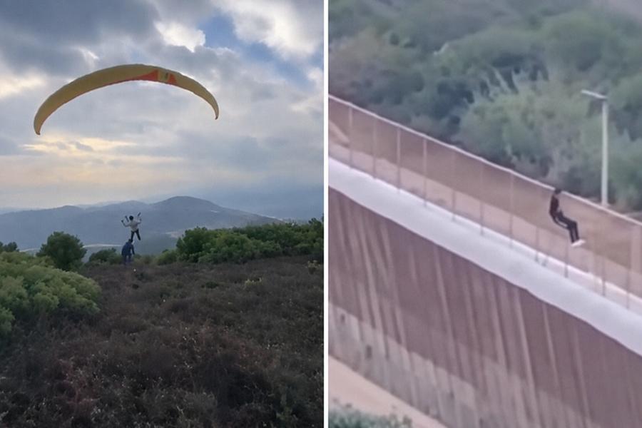 وفاة مهاجر أثناء محاولته دخول سبتة بمظلة شراعية
