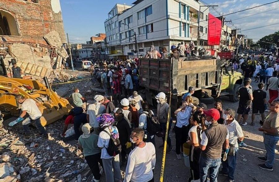 فوتبال در کلمبیا پس از زلزله ویرانگر معلق شد