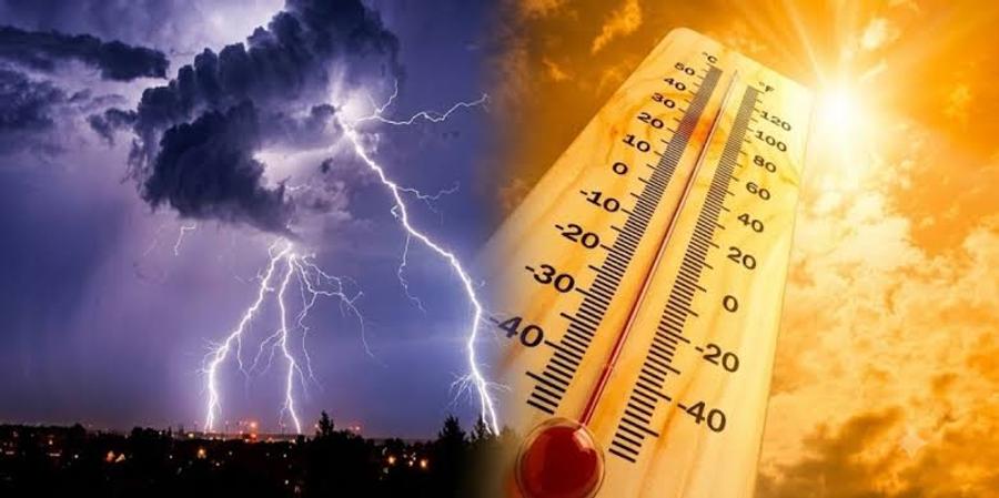 نشرة إنذارية.. زخات رعدية وموجة حر تصل إلى 45 درجة