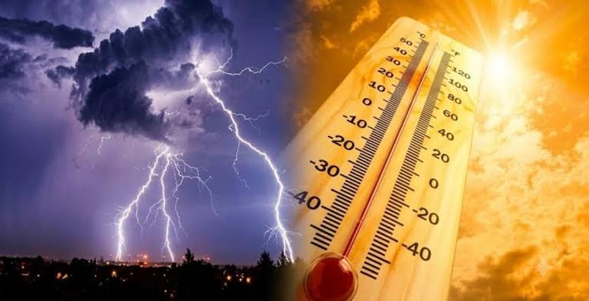 نشرة إنذارية.. زخات رعدية وموجة حر تصل إلى 45 درجة