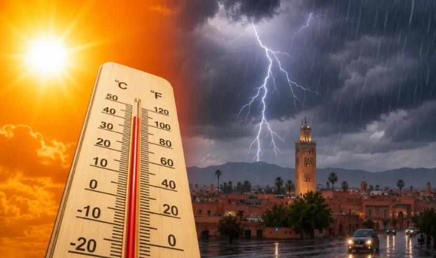 نشرة إنذارية: موجة حر وزخات رعدية من الأربعاء إلى الجمعة