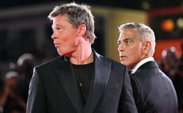 Brad Pitt taquine George Clooney à la Mostra de Venise
