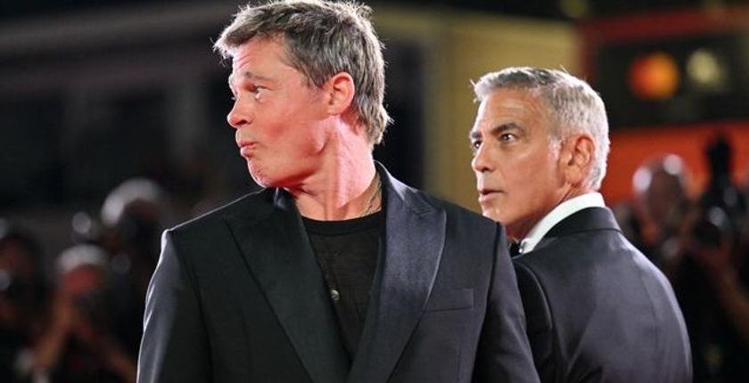 Brad Pitt taquine George Clooney à la Mostra de Venise