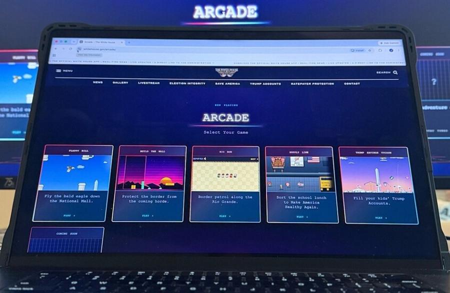 白宫在其网站上推出五款受特朗普启发的游戏