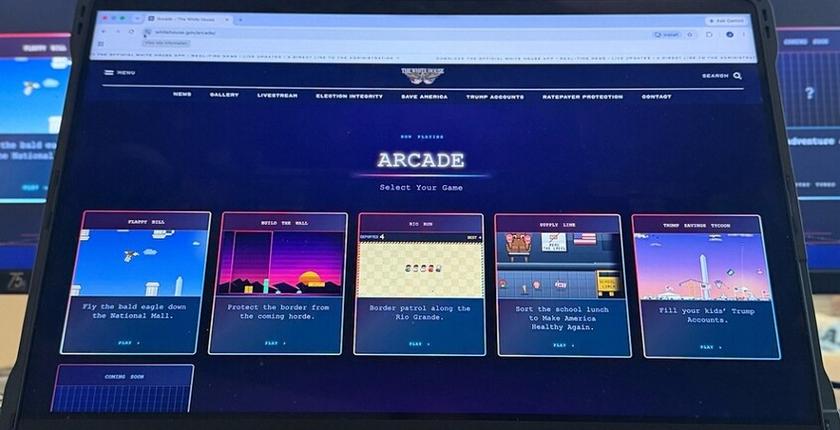 Casa Branca lança cinco jogos inspirados em Trump em seu site
