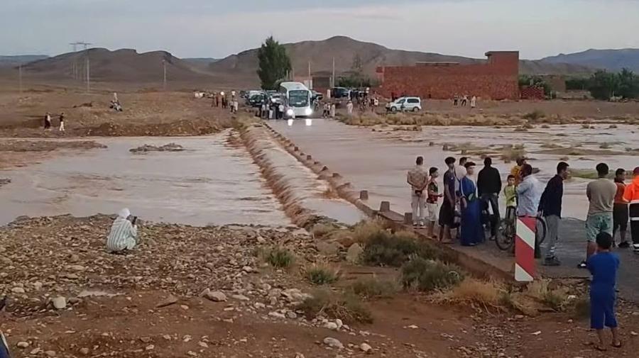 سيول جارفة تقطع طرقا بجهة درعة تافيلالت