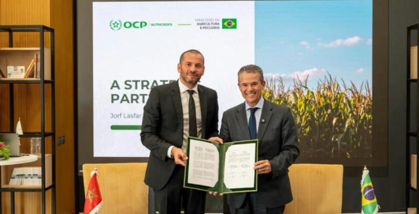 OCP Nutricrops sécurise l’approvisionnement du Brésil en 3,8 millions de tonnes d’engrais