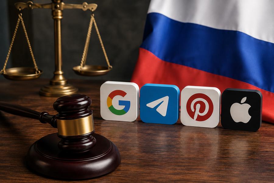 Russie : Google, Telegram, Pinterest et Apple sanctionnés pour des contenus non retirés
