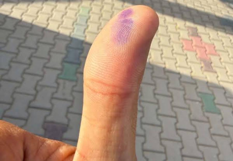 تشجيعا على التصويت.. أصابع الناخبين بالمداد تغزو مواقع التواصل