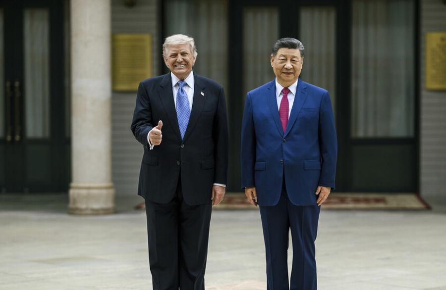 习近平开始对美国的国事访问，贸易和地缘政治紧张局势加剧