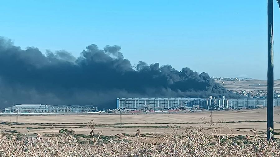 Tanger Tech : un incendie ravage une unité industrielle chinoise en construction
