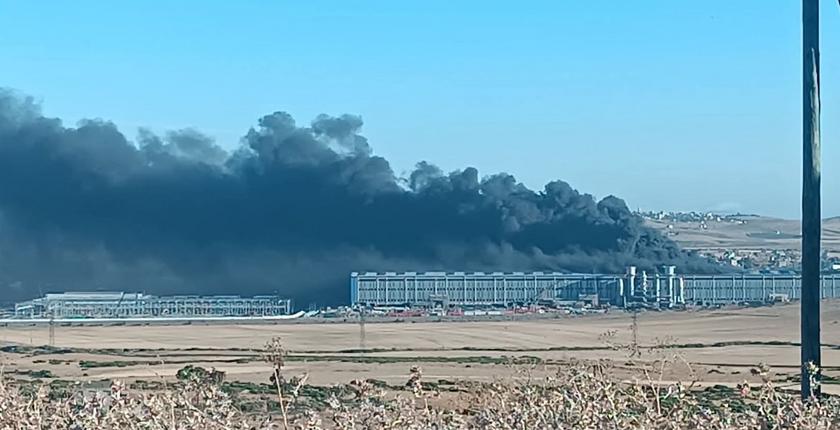 Tanger Tech : un incendie ravage une unité industrielle chinoise en construction