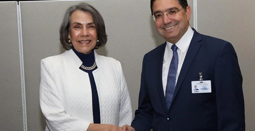 Maroc-Honduras : Bourita et Mireya Agüero de Corrales se retrouvent à New York