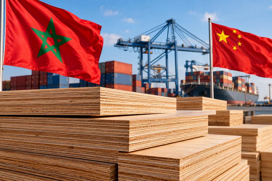 Maroc : le droit antidumping sur le contreplaqué chinois maintenu à 76 %