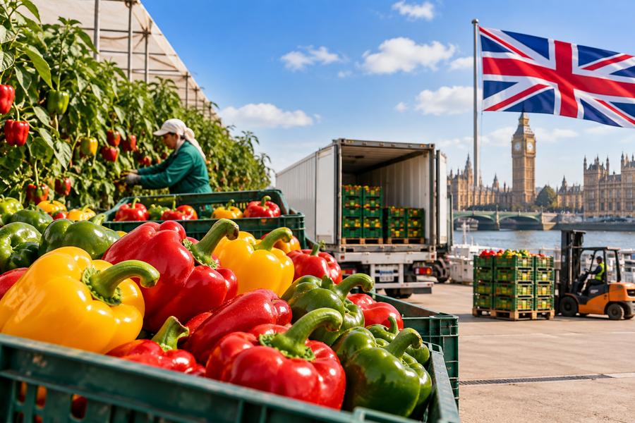 Poivrons marocains : les exportations vers le Royaume-Uni poursuivent leur progression