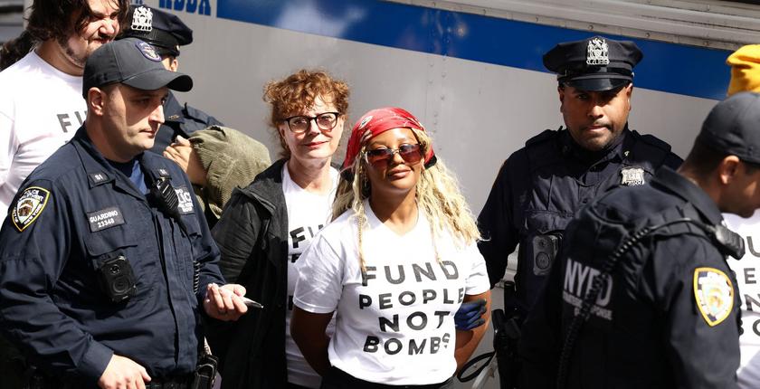 Susan Sarandon interpellée à New York lors d’une manifestation contre Netanyahu
