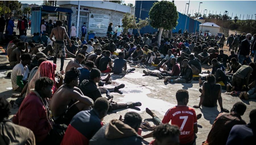 A migração irregular para Melilla aumenta drasticamente em 2026