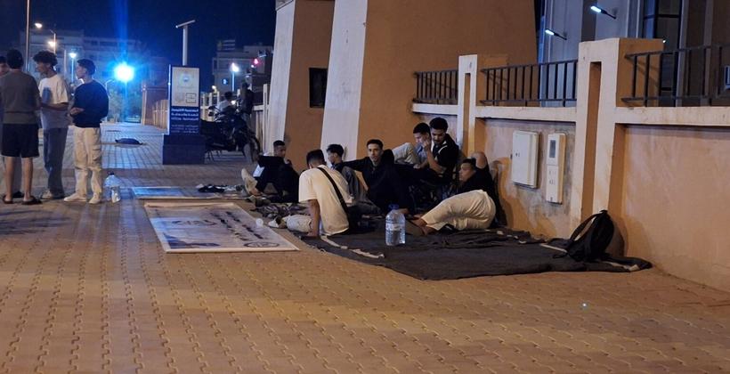 ورزازات.. اعتصام ليلي لطلبة وخريجي التمريض للمطالبة بالتشغيل