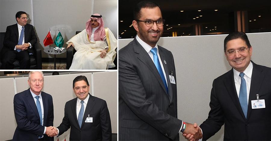 Bourita meets Saudi, Lebanese and Emirati officials during UN General Assembly