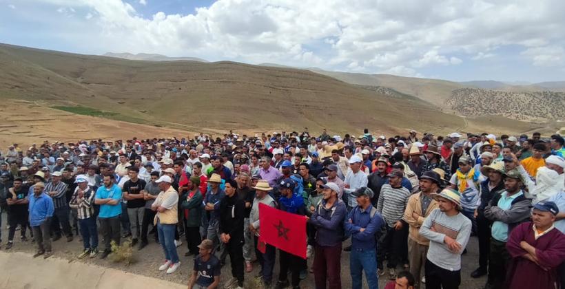 هذه حقيقة المسيرة الاحتجاجية بآيت بوكماز رفضا لنائج التصويت