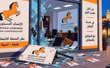 التحقيق في تخريب مقر حملة الاتحاد الدستوري بطنجة