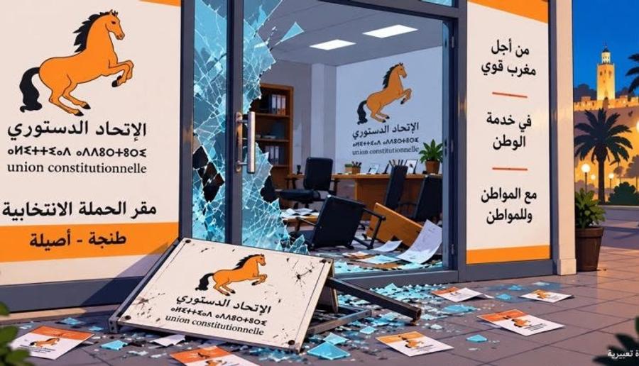 التحقيق في تخريب مقر حملة الاتحاد الدستوري بطنجة