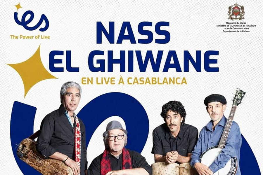 Nass El Ghiwane en concert à Casablanca le 26 septembre 2026