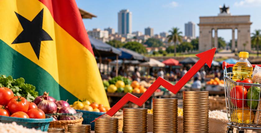 Ghana : l’inflation remonte à 5 % en août malgré le recul mensuel des prix