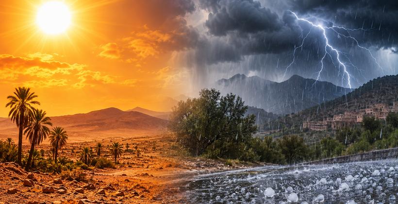 Maroc : une vague de chaleur et des orages avec grêle attendus mercredi