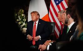 Trump discusses a united Ireland during his visit to Dublin