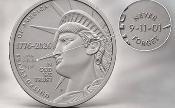 US Mint issues commemorative coin marking 25 years since 9/11 attacks