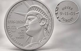 US Mint issues commemorative coin marking 25 years since 9/11 attacks