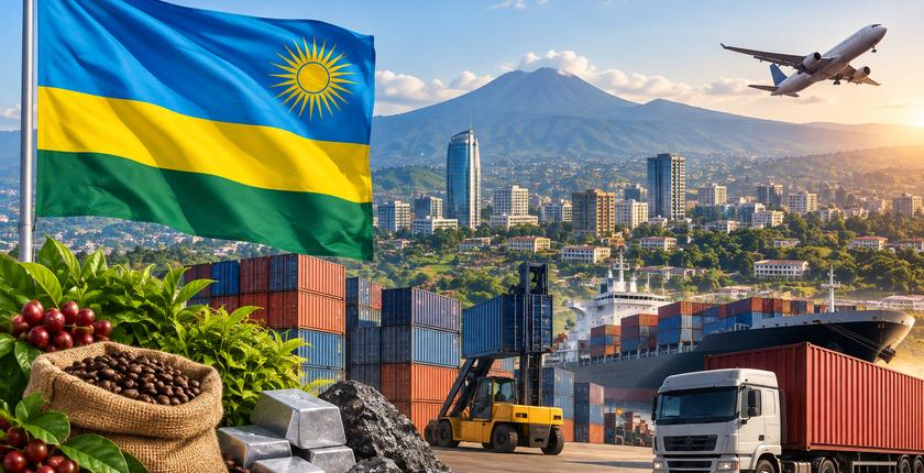 Rwanda : le déficit commercial recule de 23,39 % en juillet 2026